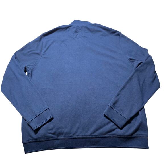 TED BAKER London Quilted Herringbone Full Zip Bomber Jacker Navy Mens EU 6 XXL - Picture 2 of 11